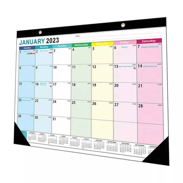 MULTIPURPOSE WALL CALENDAR Desktop Paper Office Schedule Calendar £16.