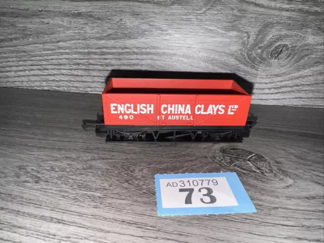 00 Gague HORNBY 7 Planke ENGLISCH CHINA CLAYS LTD ST. AUSTELL WAGON 490