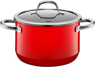 Nero Set di 4 pentole con coperchio Vitaliano 2109275893 Silit 