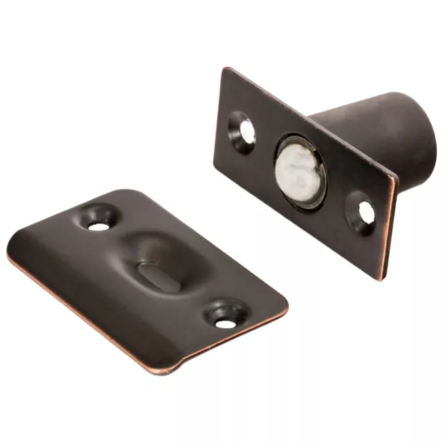 2 Pack Rok Oil Rubbed Bronze Adjustable Ball Catch Latch with Radius Corners