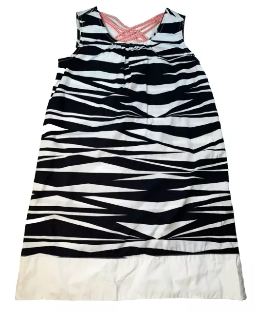 Gymboree Girls Dress Size 12 Black Zebra 3271