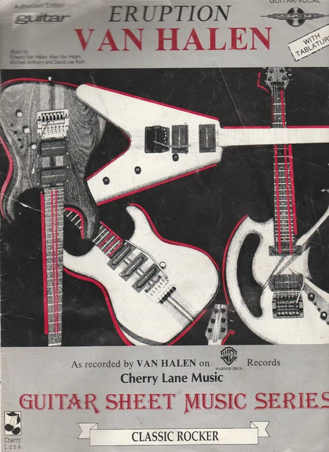 ERUPTION VAN HALEN Sheet Music Guitar Vocal Tablature AOB $2.71 - PicClick