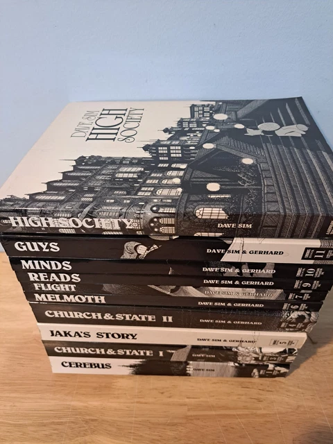Cerebus Tpb Lot (10) # 1-3-4-5-6-7-9-10-11 +High Society By Dave Sim & Gerhard
