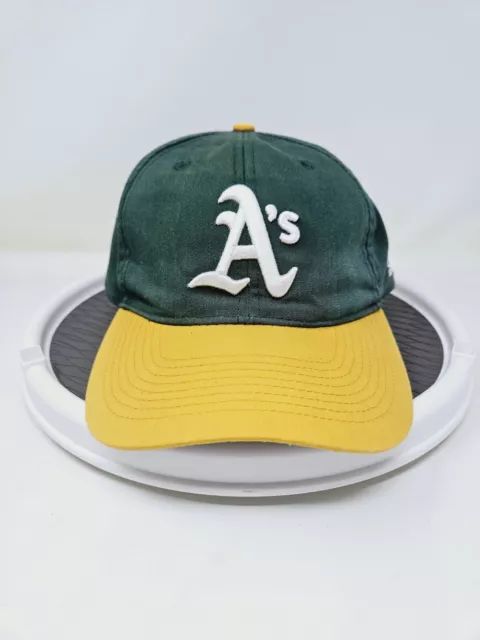 Oakland Athletics Hat Cap Strapback Green Yellow Adjustable Mens MLB Baseball