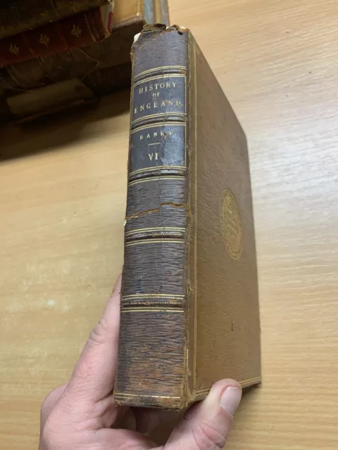 Rare 1875 " A History D'Angleterre " Leopold De Feuilles D Volume 6 Ancien Book 2