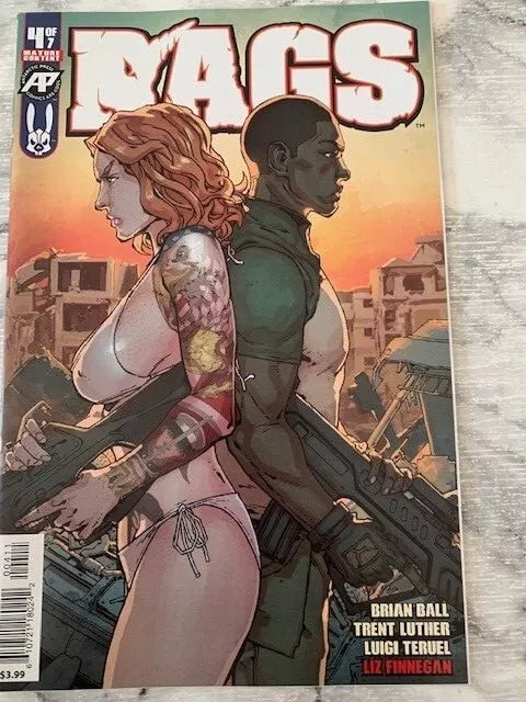 Rags 4 Unicorn Hot Zombie book - Variant - Antarctic Press 1st Print 2019 NM