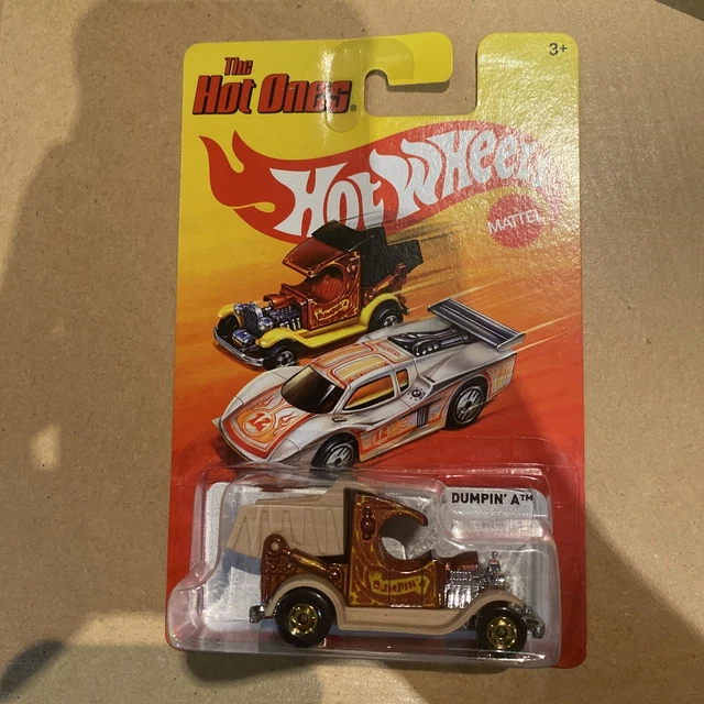 HOT WHEELS THE Hot Ones Dumpin A' Long Card Rare Mint Brown And Cream 1