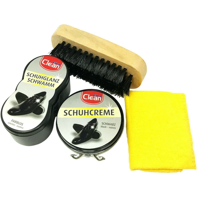 Schuhputzkasten Verona Aus Kiefernholz – 9-teiliges Set Mit Bürsten & Creme