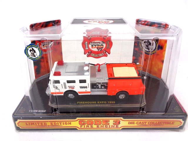 Code 3 Baltimore Seagrave Fire House Expo 98 Diecast 1/64 Fire Engine 12202 Rare
