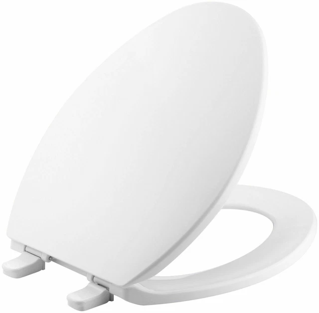 KOHLER K47740 BREVIA White Elongated Toilet Seat with QuickRelease
