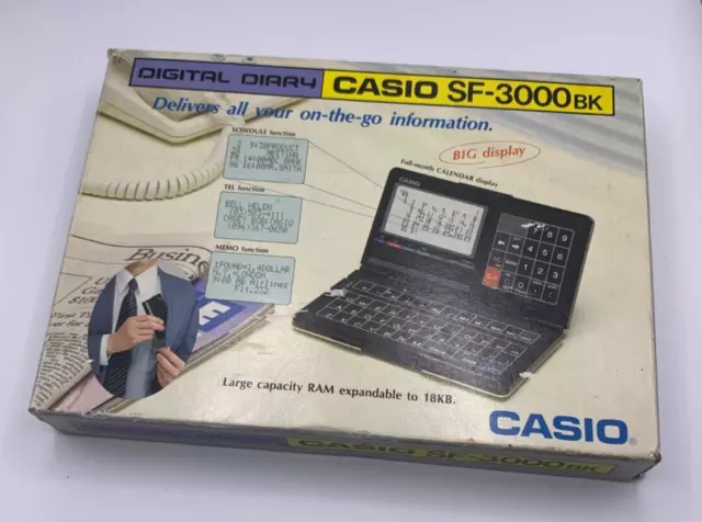 Journal numérique et Calculatrice CASIO SF-3000BK en boite