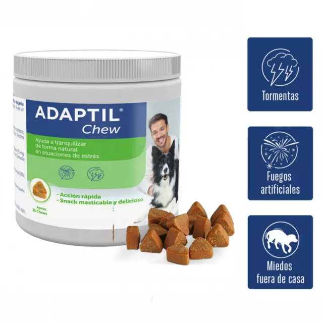 ADAPTIL¹Chew chien anti stress peur anxiete calme relaxant nouveauté emb 30 cp