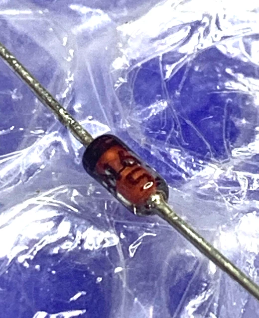 2 PEZZI DIODO Al Germanio OA95 Equivalente OA85,AA117,AA118, AA132, AA134, OA161 EUR 3,40 - IT - Foto 2