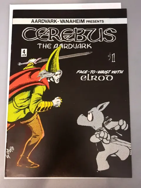 Cerebus the Aardvark #4 1978 SIGNED BY DAVE SIM VF -  HTF! HIGH GRADE 8.0+