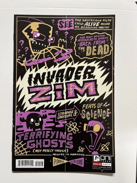 Invader Zim 1 Oni Press 3Nd Print Variant Cartoon Comic Vasquez Butler 2015 Nm