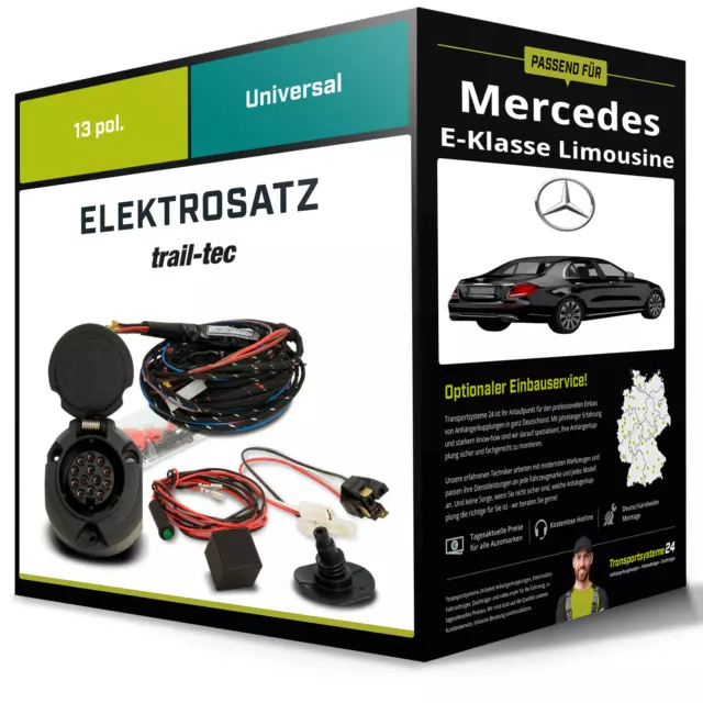 Elektrosatz 13-pol universell für MERCEDES E-Klasse Limousine 01.2009-02.2016