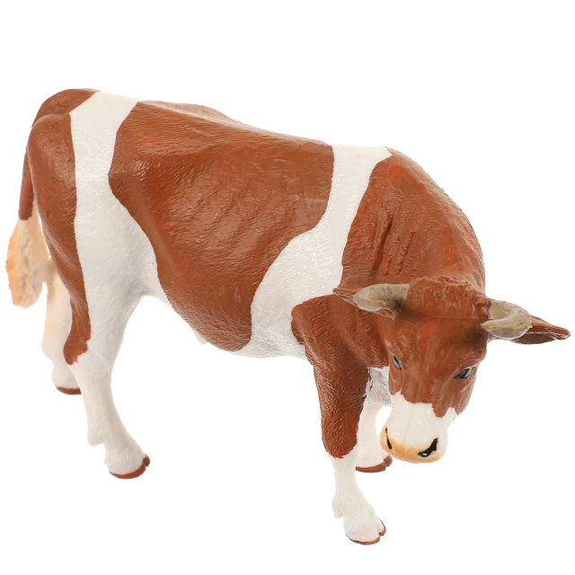 Cow Figurine Portable mini cow figurines Cow Figurine Decor Animal Model Farm A