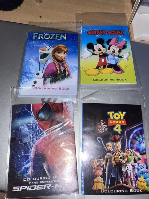 4 libros para colorear para niños (tamaño de bolsillo)