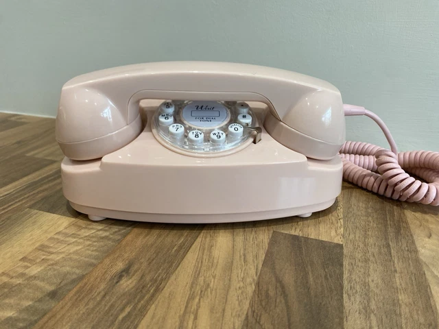 CROSLEY PINK Princess Push Button Phone CR59 Fully Tested And Working £ ...