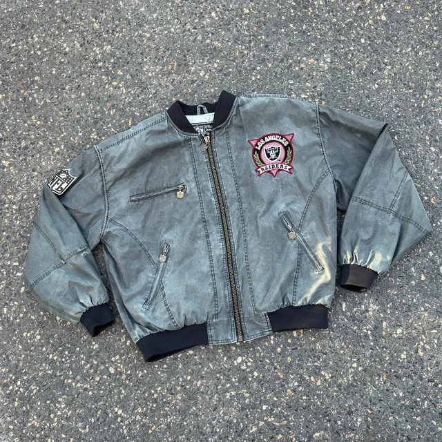 VINTAGE LOS ANGELES Raiders NFL Campri Team Line Rain Jacket