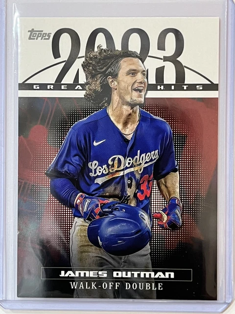 2024 TOPPS SERIES 1 James Outman 2023 Greatest Hits Insert Card 23GH