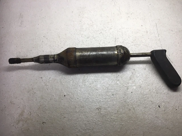 Vintage Alemite push type grease gun