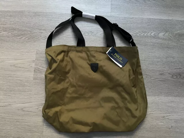 Ralph Lauren Polo Khaki Green Packable Tote Bag - New With Tags