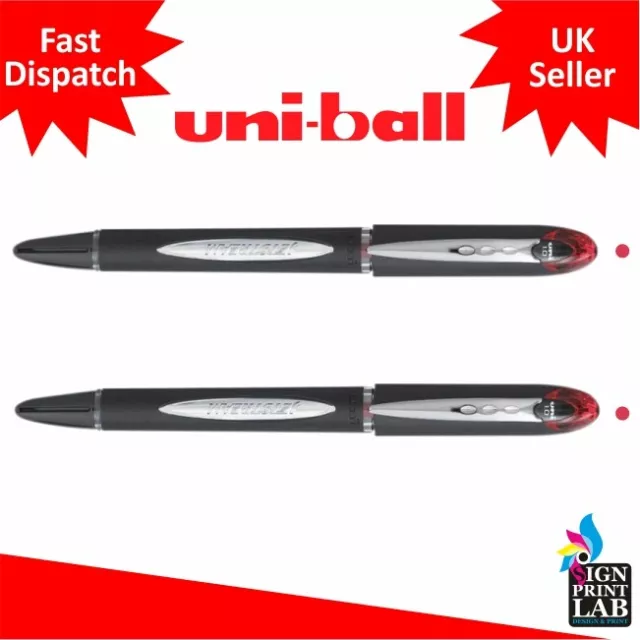 2 x UNI-BALL JETSTREAM SX-210  RED INK  ROLLER BALL PEN 1.0 POINT