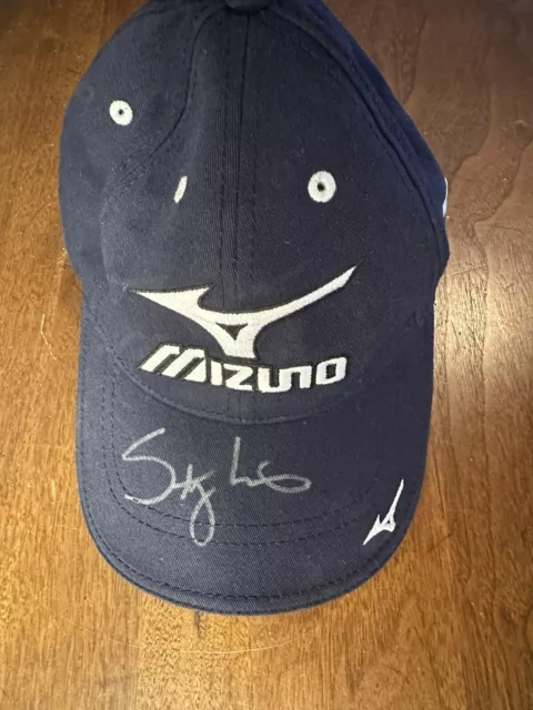 Stacy Lewis Autographed Hat Mizuno JPX825 Blue