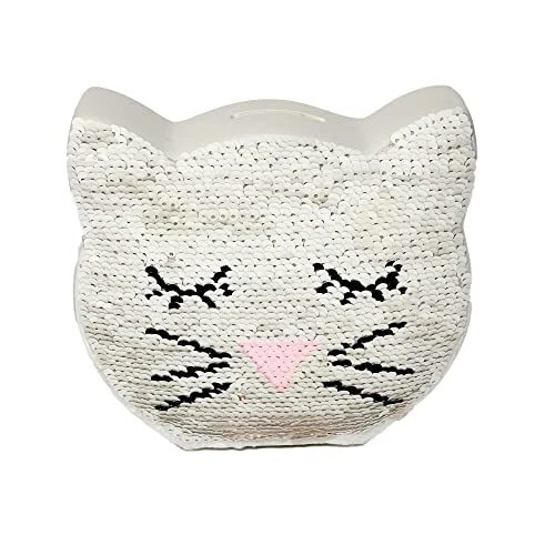 Cat Piggy Bank with Reversible Flip Sequins – Coin Money Bank for Girls with ...