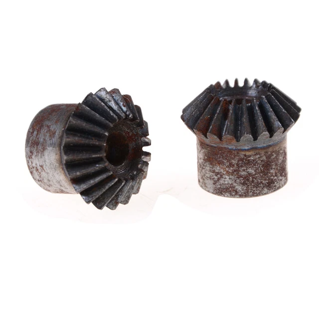 2 Stück 7 mm Metallkegelräder 1 Modul 20 Zähne mit Innenloch 7 mm 90 Grad J BaCR
