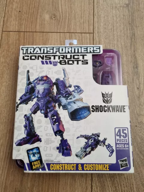 transformers construct bots Shockwave rare brand  new and sealed.