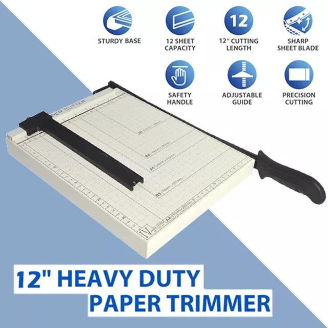 Heavy Duty Professional A4 Paper Guillotine Cutter Trimmer Machine Home Office