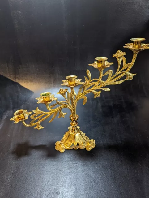 Candélabre, chandelier d'autel, XIXe