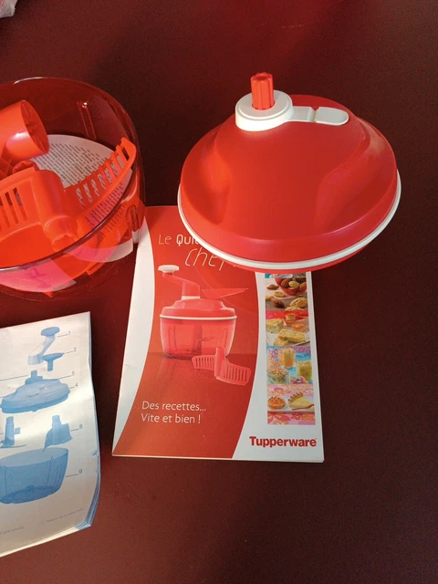 Hachoir Supersonic Tupperware - Neuf Avec Livret De Recettes - Couleur Rouge