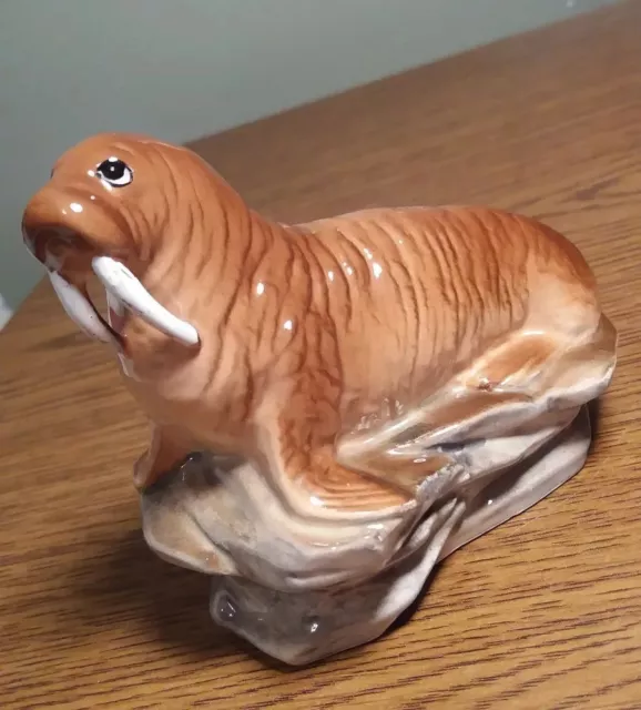 Vintage Ceramic Walrus figurine made in Japan