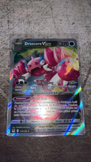 Carte Pokémon - Drascore VSTAR 119/196 - Origine Perdue EB11 - Neuf - FR