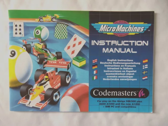 59646 Instruction Booklet - Micro Machines - Commodore Amiga (1993)