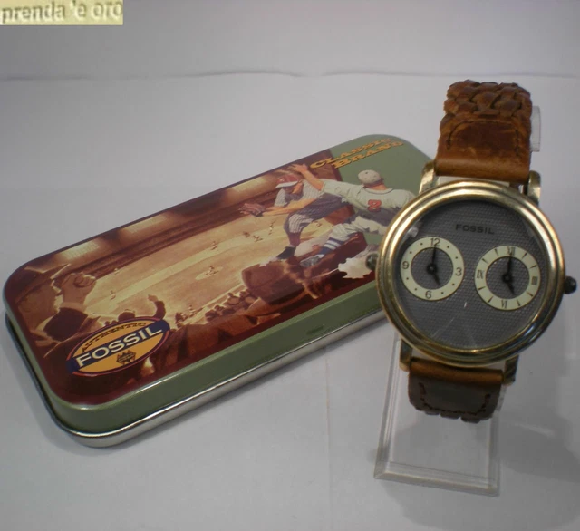 Autentico Orologio Fossil  Astuccio Originale Nuovo Di Fabbrica Anno 1995 50286