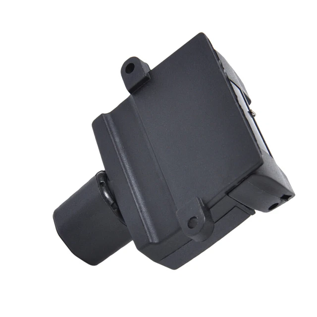 GKmow Adattatore Per Spina Rimorchio 2-in-1: Da 7 Pin Rotondo A 4 E 5 Pin Lama Piatta - Per Camper, Barca, Roulotte - Nero