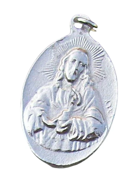 1” Our Lady of Fatima Icon Medal Charm Silver Tone Religious Catholic Christian