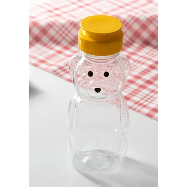 Lovely Cartoon Bear Straw Cup Water Bottle with Lid Leakproof Home Travel Couple