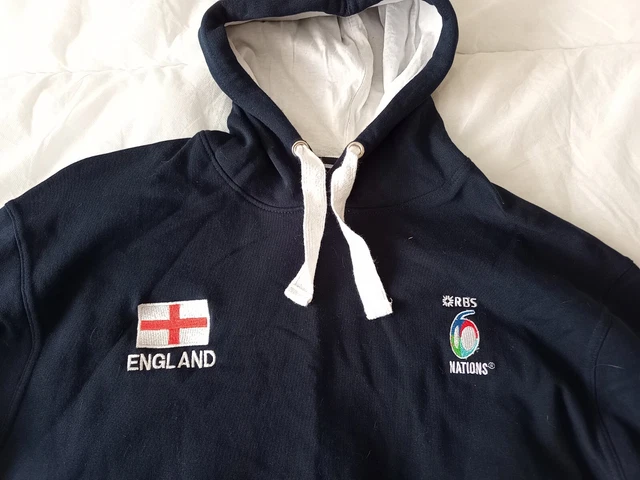Felpa con cappuccio da uomo England Rugby Union 6 Nazioni taglia 2XL