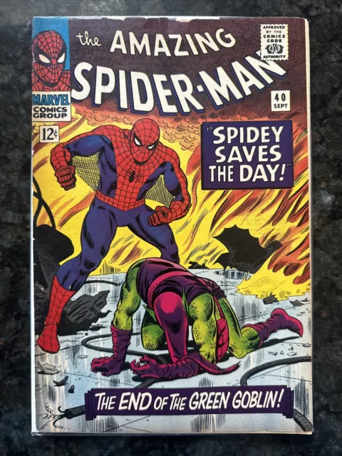 Amazing Spider-Man #40 1966 Key Marvel Comic Book Origin Of Green Goblin