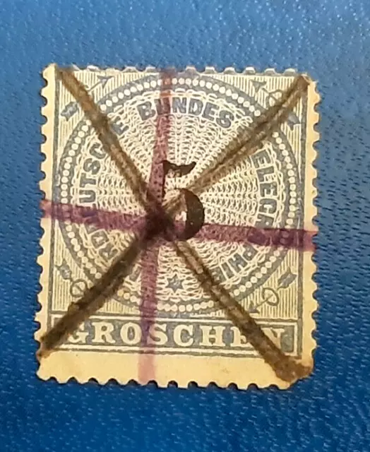 Stamp North Germany Norddeutscher Telegraph Stamp 5 Groschen 1873 NDP (20801)