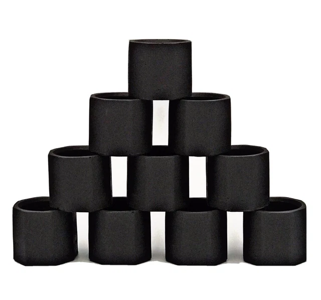 12 piezas frascos de velas vacíos al por mayor para hacer velas negro mate a granel Reino Unido decoración de lujo6