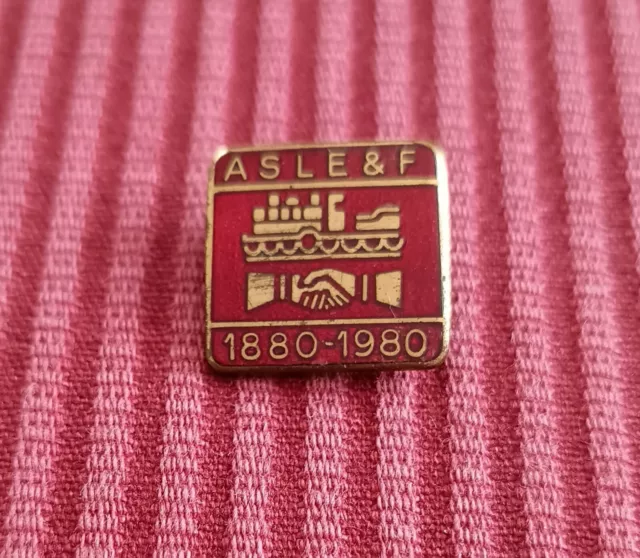 Aslef Centenary Badge 1880 -1980 - Good Condition