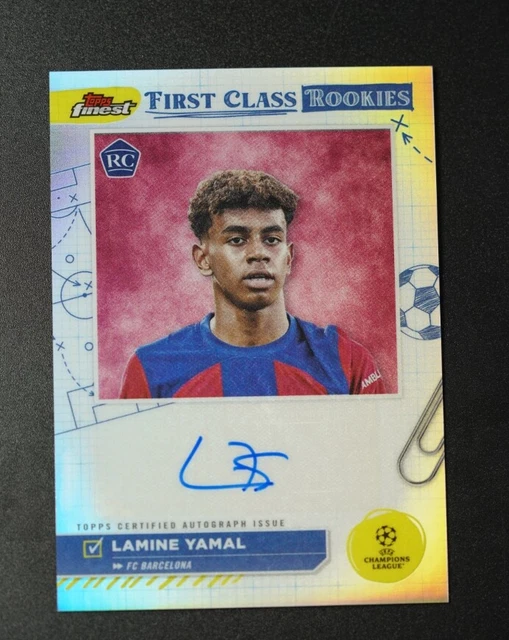 LAMINE YAMAL 2024 Finest UEFA Club Competitions First Class Autograph