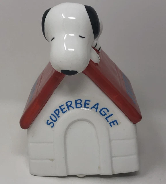 VINTAGE SNOOPY SLEEPING On Dog House Ceramic Teapot $30.59 - PicClick