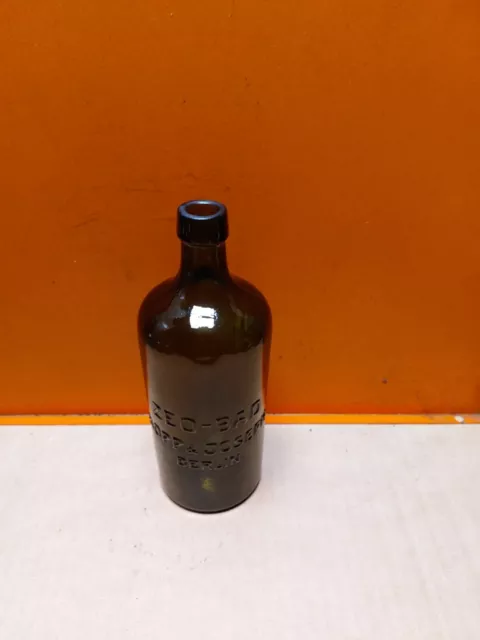 alte grüne Flasche  ZEO-BAD KOPP UND JOSEPH BERLIN v.1945 3